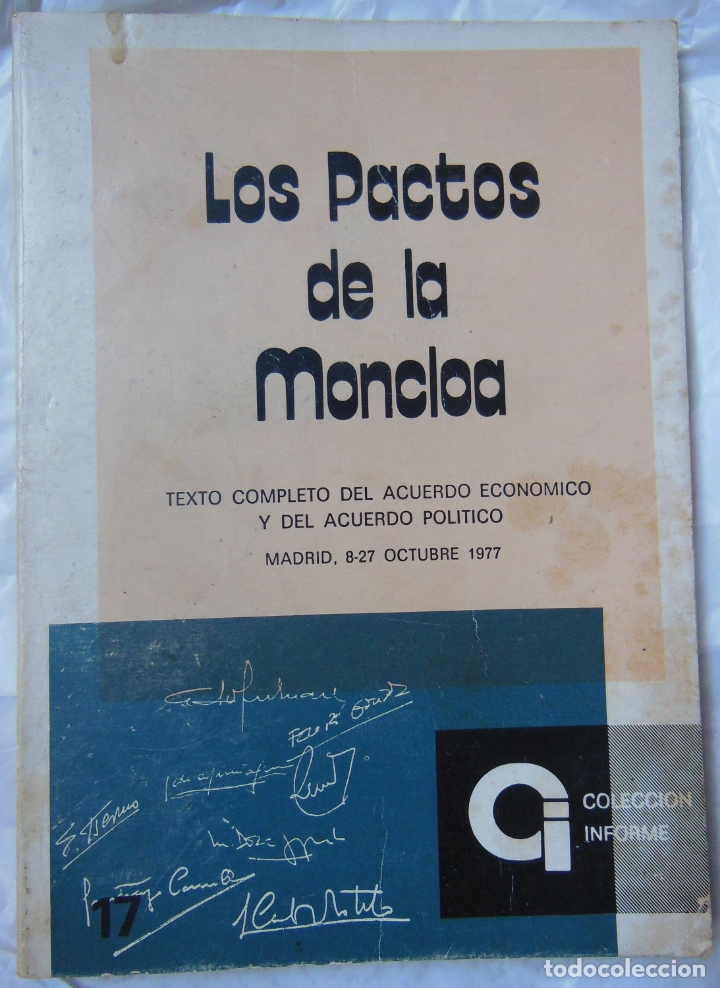 Libros de segunda mano: LOS PACTOS DE LA MONCLOA. 1977 - Foto 1