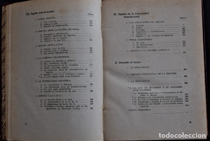 Libros de segunda mano: FRANCO HA DICHO, PRIMER APÉNDICE ENERO 1947 - ABRIL 1949, EDDICIONES VOZ, MADRID - 1ª EDICIÓN 1949 - Foto 6 - 175473318