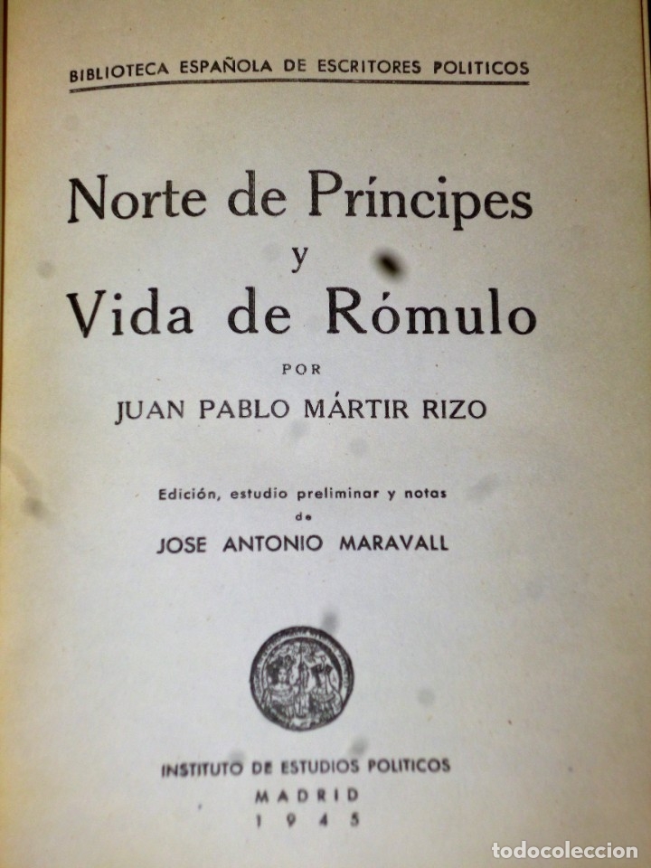 Libros de segunda mano: NORTE DE PR&Iacute;NCIPES Y VIDA DE R&Oacute;MULO - Foto 4