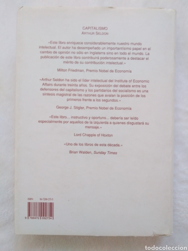 Libros de segunda mano: Capitalismo / SELDON, ARTHUR - Foto 2
