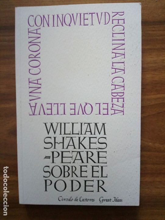Libros de segunda mano: Sobre el poder - Shakespeare, William - Foto 1