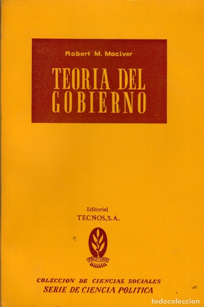 Libros de segunda mano: TEOR&Iacute;A DEL GOBIERNO / ROBERT M. MACIVER - Foto 1