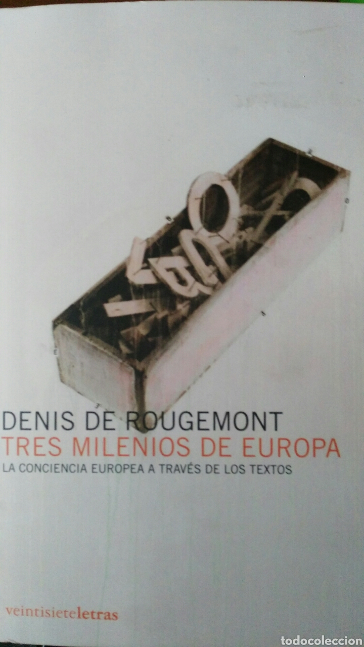 Second hand books: Tres milenios de Europa. Denis de Rougemont.