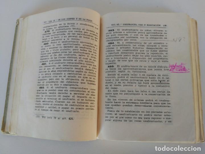 Libros de segunda mano: Libro c&oacute;digo civil espa&ntilde;ol, 1957 - Foto 3
