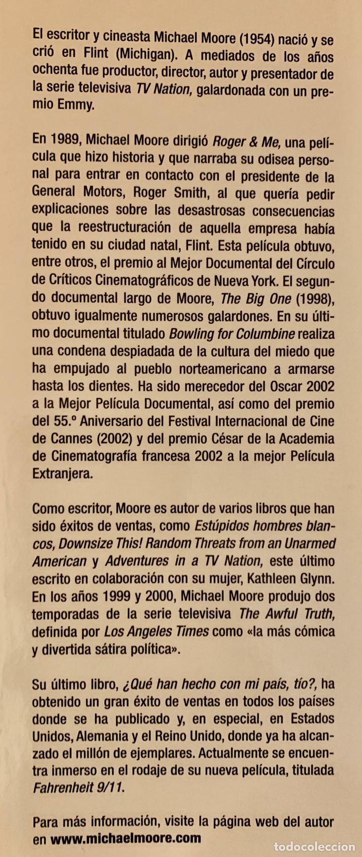 Libros de segunda mano: MICHAEL MOORE. 2 libros. Primeras ediciones. - Foto 8