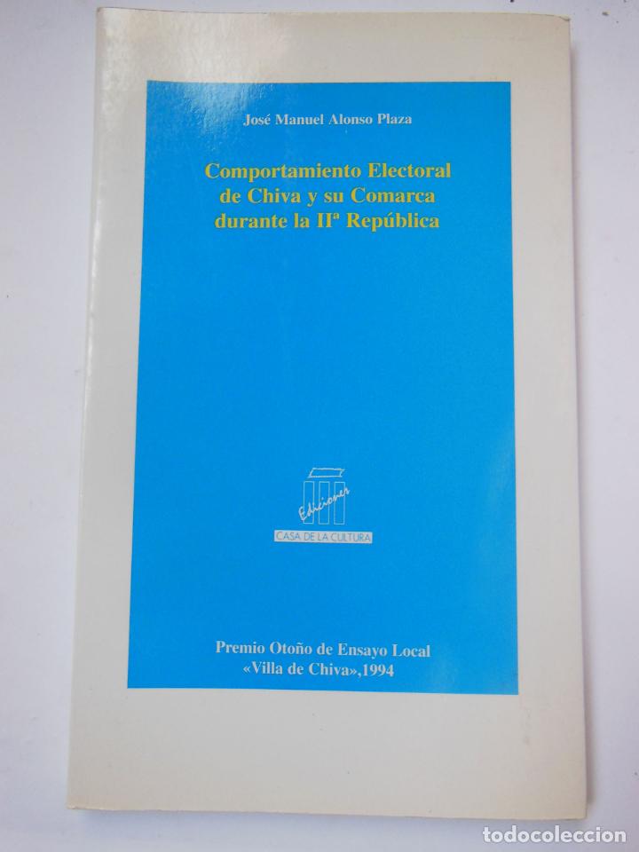 Livros em segunda m&atilde;o: COMPORTAMIENTO ELECTORAL DE CHIVA Y SU COMARCA DURANTE LA II REP&Uacute;BLICA.1994