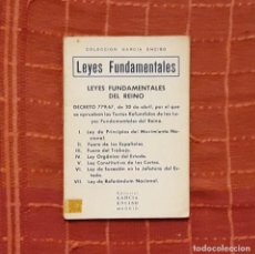 Libros de segunda mano: LEYES FUNDAMENTALES DEL REINO. Lote 196932552