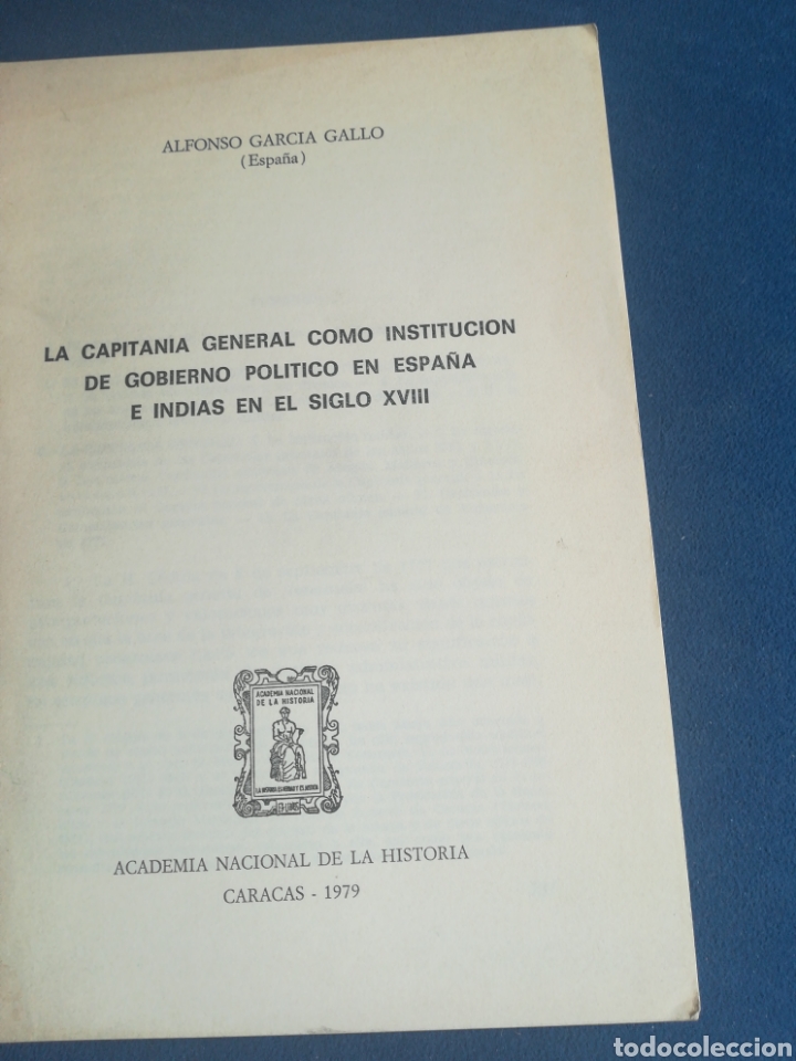 Gebrauchte B&uuml;cher: La Capitania General como Institucion de Gobierno Pol&iacute;tico en Espa&ntilde;a e Indias en el Siglo XVIII