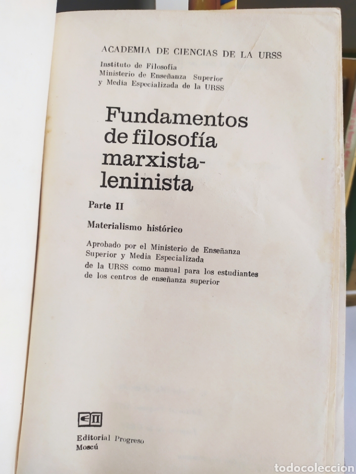 Fundamento De La Filosofía Marxista Leninista P - Comprar Libros De ...