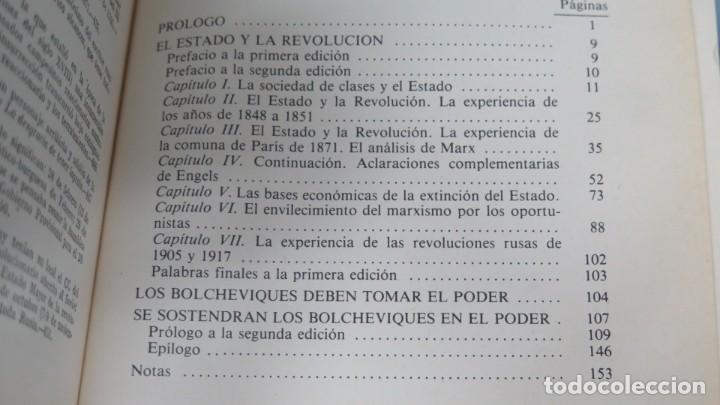 Libros de segunda mano: EL ESTADO Y LA REVOLUCION. LENIN - Foto 2