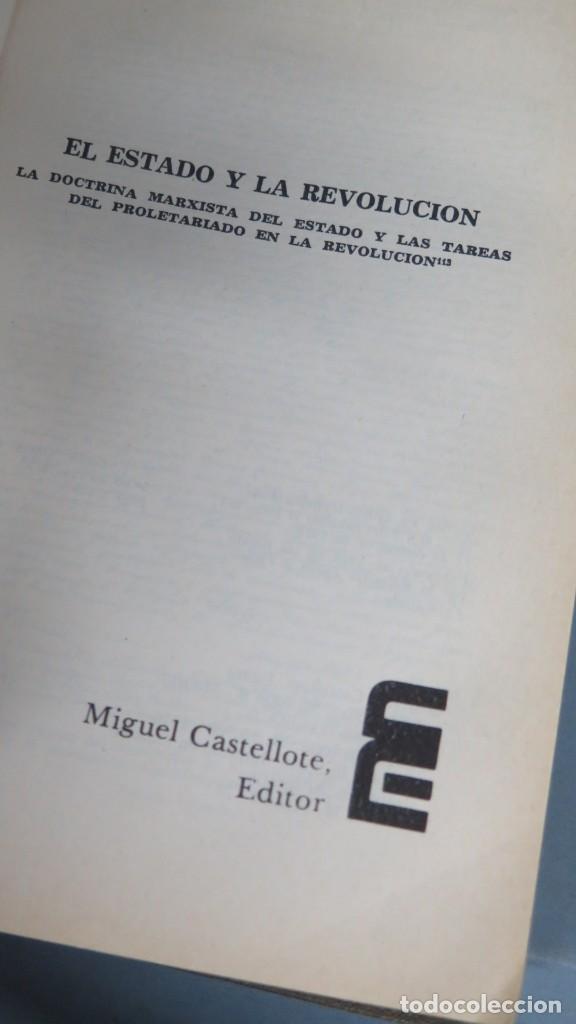 Libros de segunda mano: EL ESTADO Y LA REVOLUCION. LENIN - Foto 3
