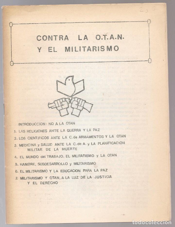Second hand books: CONTRA LA O.T.A.N. Y EL MILITARISMO colectivo Oveja Negra, 1982, nn. .