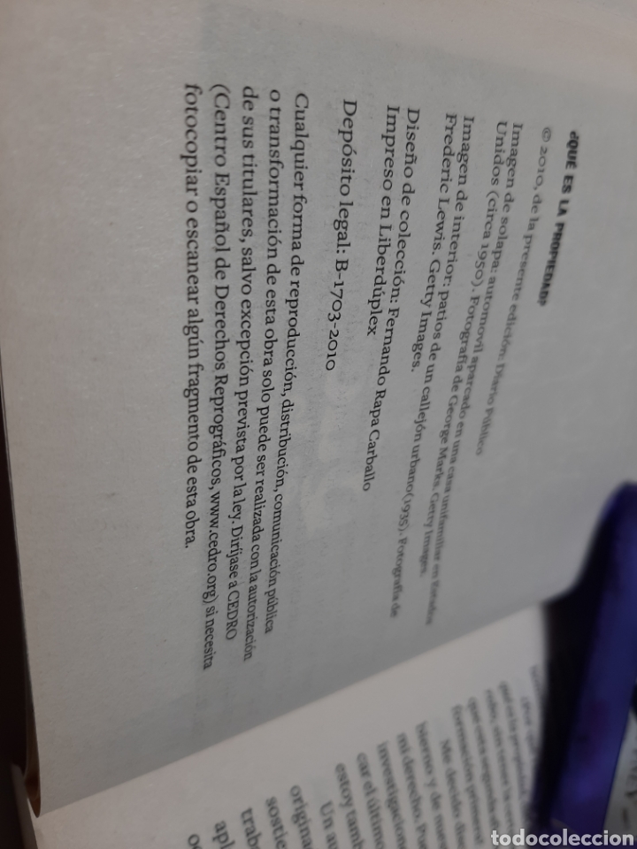 Libros de segunda mano: &iquest;Qu&eacute; es la propiedad? - Foto 3