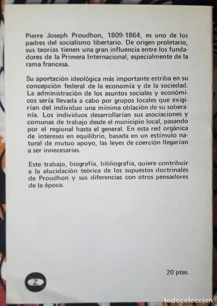 Libros de segunda mano: Carlos D&iacute;az . Proudhon - Foto 2