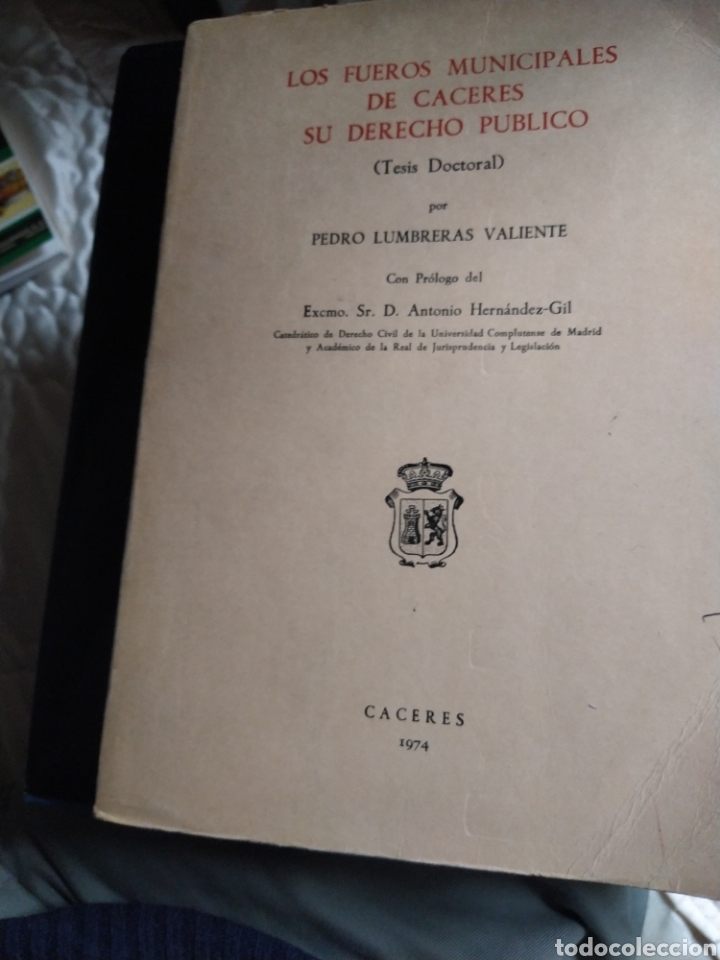 Gebrauchte B&uuml;cher: Los fueros municipales de C&aacute;ceres su derecho p&uacute;blico Lumbreras valiente Pedro 1974