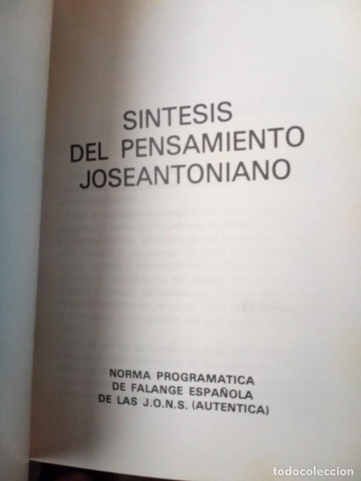 Libros de segunda mano: Síntesis del pensamiento joseantoniano. Falange Española de las J.O.N.S (Auténtica ) - Foto 2 - 234702790