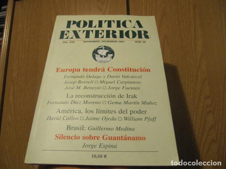 Second hand books: Pol&iacute;tica Exterior n&uacute;mero 96, Noviembre/Diciembre 2003, Vol. XVII