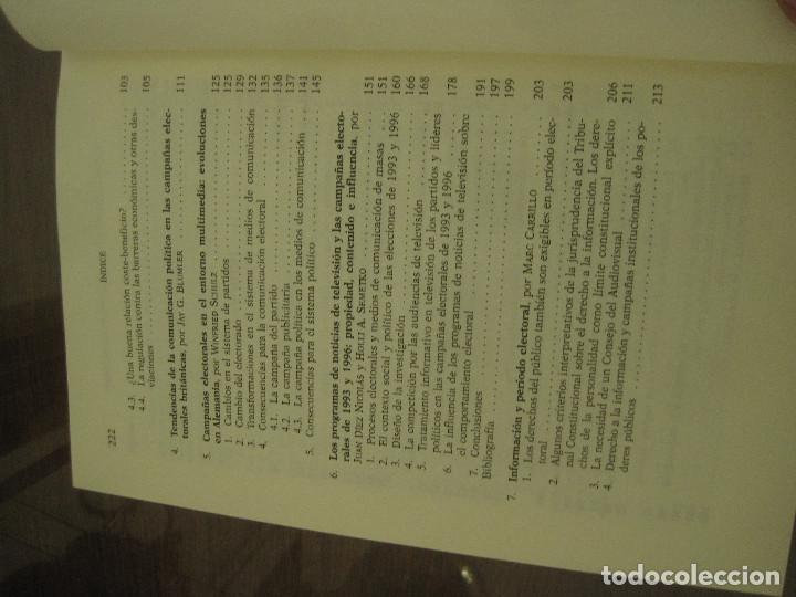 Libros de segunda mano: Muñoz Alonso, Rospir - Democracia mediática y campaña electoral. Ariel 1999 - Foto 4 - 236081740
