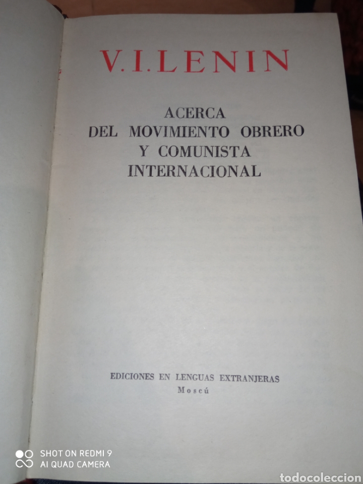 Libros de segunda mano: V.I.Lenin Acerca del Movimiento Obrero y Comunista Internacional
