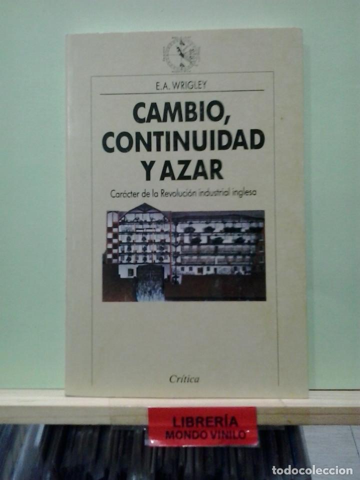 Libros de segunda mano: LMV - Cambio, continuidad y azar. E. A. Wrigley - Foto 1