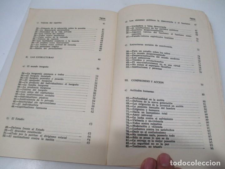 Libros de segunda mano: E. MOUNIER El compromiso de la acci&oacute;n W5903 - Foto 3