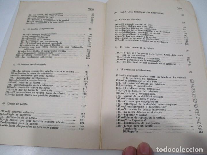 Libros de segunda mano: E. MOUNIER El compromiso de la acci&oacute;n W5903 - Foto 4