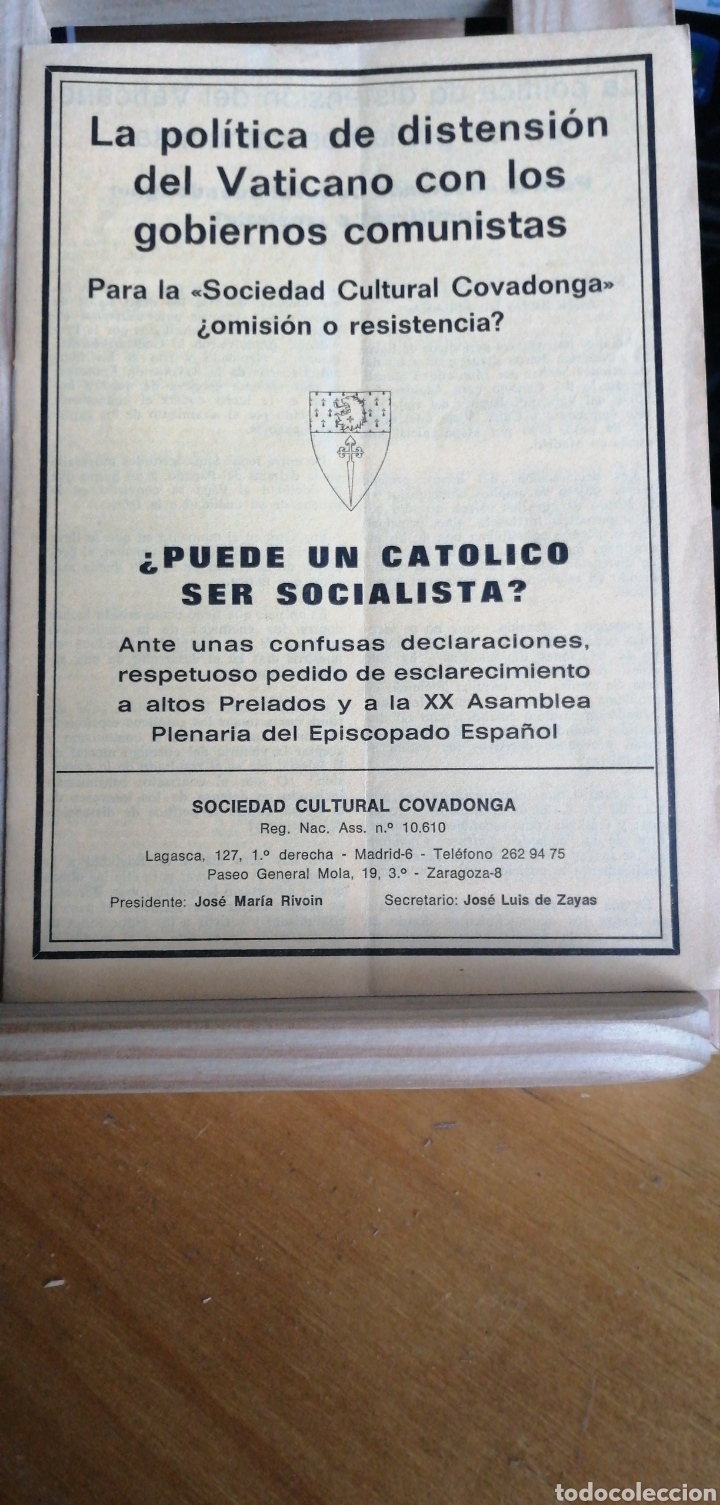 Gebrauchte B&uuml;cher: Politica de distension del Vaticano con los gobiernos comunistas.Polemica con Tarancon 1976 folleto