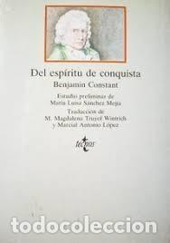 Libros de segunda mano: del espiritu de conquista Benjam&iacute;n Constant - Foto 1
