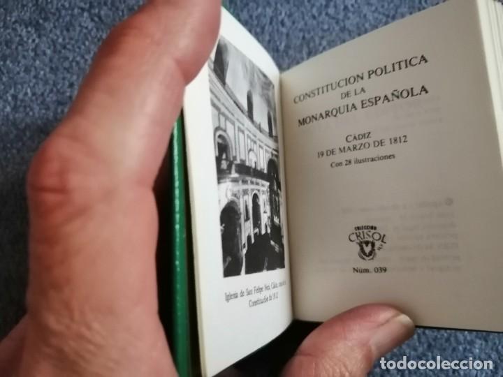 Libri di seconda mano: CRISOLIN NUM. 39 - CONSTITUCION POLITICA DE LA MONARQUIA ESPA&Ntilde;OLA