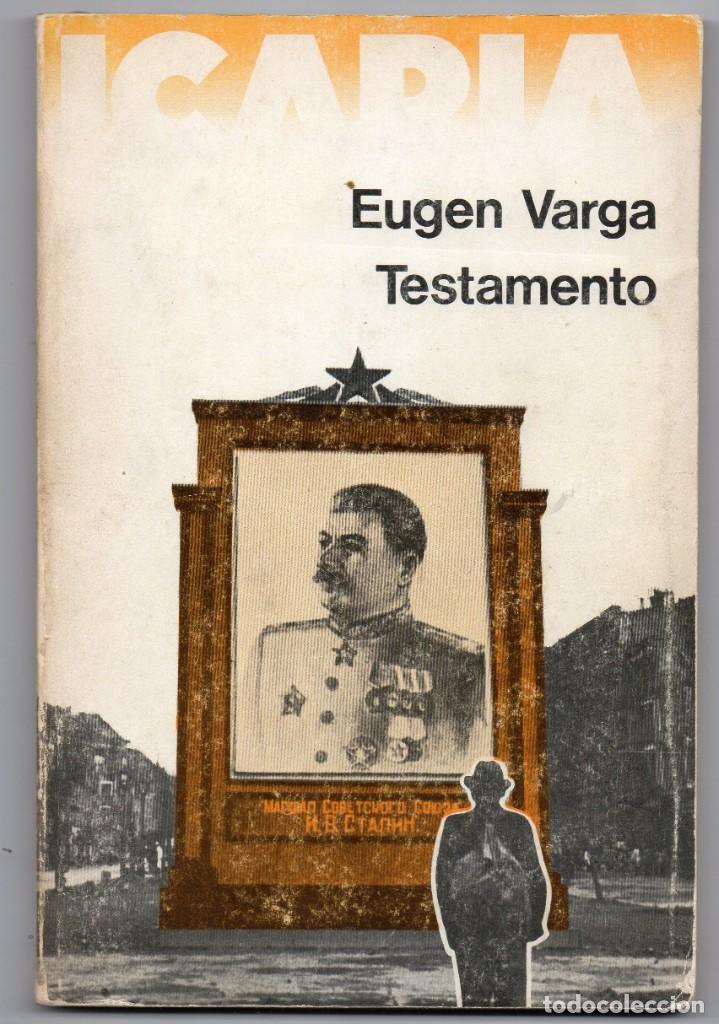 Libros de segunda mano: Testamento. Eugen Varga - Foto 1