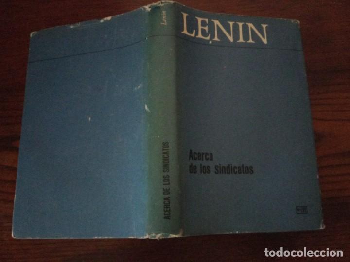 Libros de segunda mano: LENIN. ACERCA DE LOS SINDICATOS. - Foto 2