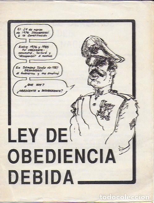Second hand books: Ley de obediencia debida.