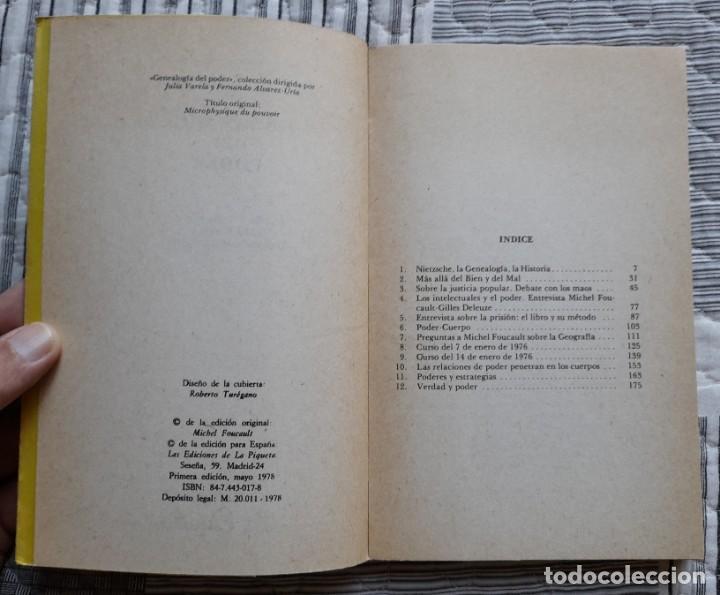 Libros de segunda mano: Microfisica del Poder. Michel Foucault - Foto 4