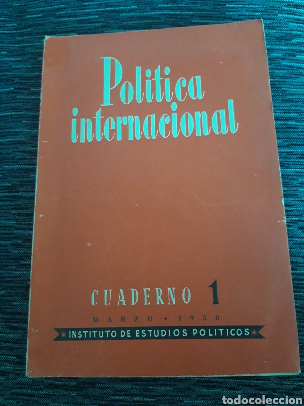 Libros de segunda mano: Revista Pol&iacute;tica Internacional Cuaderno 1950 I