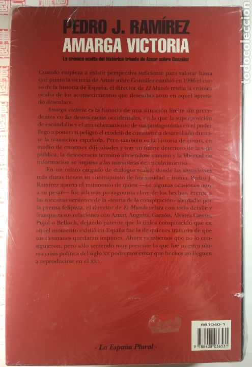 Libros de segunda mano: Amarga victoria. Pedro J. Ram&iacute;rez - Foto 2
