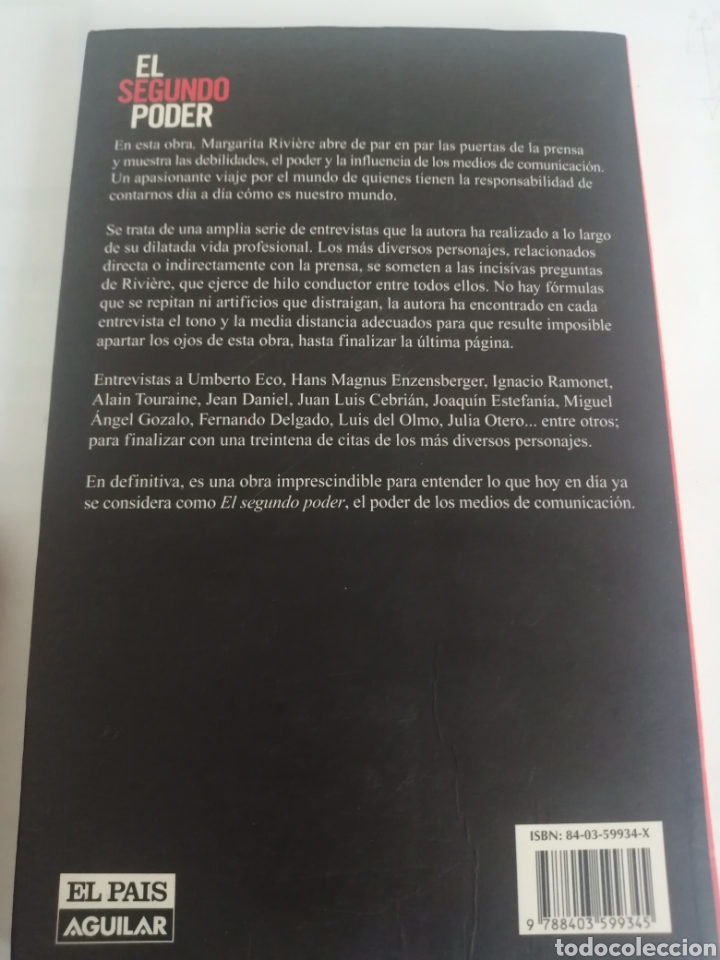 Libros de segunda mano: EL SEGUNDO PODER. ED AGUILAR - Foto 2