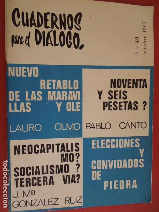 Second hand books: CUADERNOS PARA EL DIALOGO REVISTA N&ordm; 49- 10-1967 - VER SUMARIO