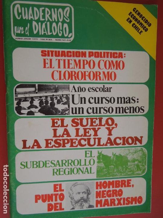 Gebrauchte B&uuml;cher: CUADERNOS PARA EL DIALOGO REVISTA N&ordm; 141-142- 06-07-1975 N&ordm; DOBLE- EL SUELO LA LEY Y LA ESPECULACION