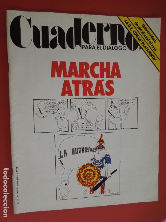 Gebrauchte B&uuml;cher: CUADERNOS PARA EL DIALOGO REVISTA N&ordm; 154- 04-1976 - MARCHA ATRAS