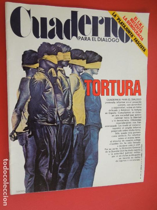 Gebrauchte B&uuml;cher: CUADERNOS PARA EL DIALOGO REVISTA N&ordm; 162-06-1976-TORTURA - LA PLATAJUNTA FASCISTA