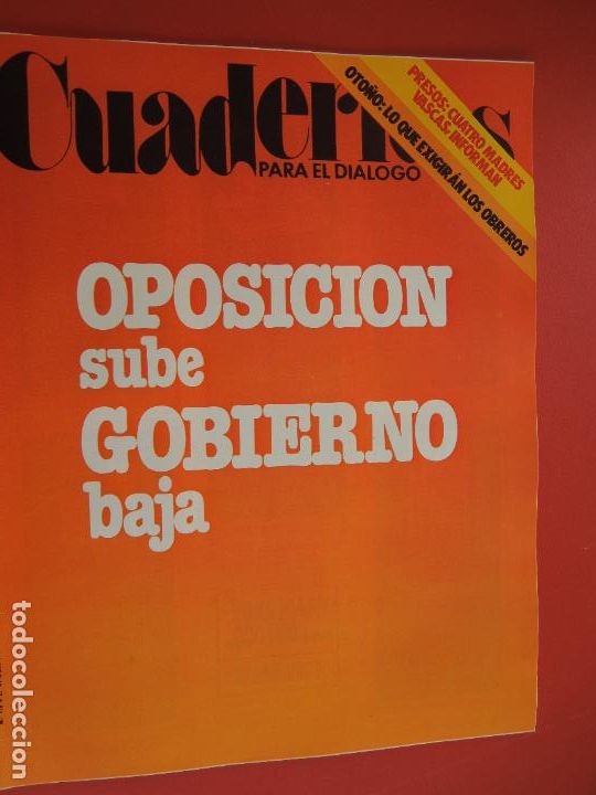 Gebrauchte B&uuml;cher: CUADERNOS PARA EL DIALOGO REVISTA N&ordm; 176- 09-1976-OPOSICION SUBE GOBIERNO BAJA