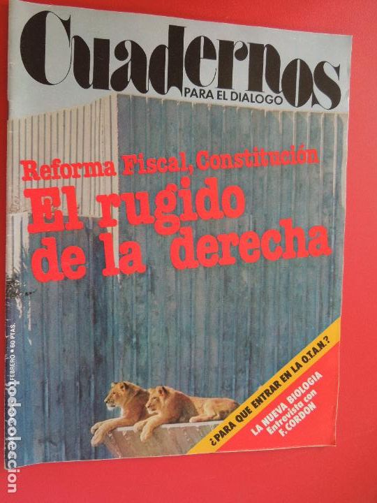 Libros de segunda mano: CUADERNOS PARA EL DIALOGO REVISTA N&ordm; 250- 02-1978- EL RUGIDO DE LA DERECHA