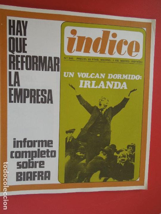 Gebrauchte B&uuml;cher: INDICE REVISTA N&ordm; 242 - IRLANDA UN VOLCAN DORMIDO - 03-1969