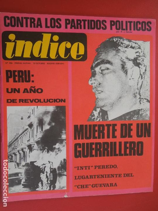Livres d'occasion: INDICE REVISTA N&ordm; 256- MUERTE DE UN GUERRILLERO INTI PEREDO LUGARTENIENTE DEL CHE - 10-1969