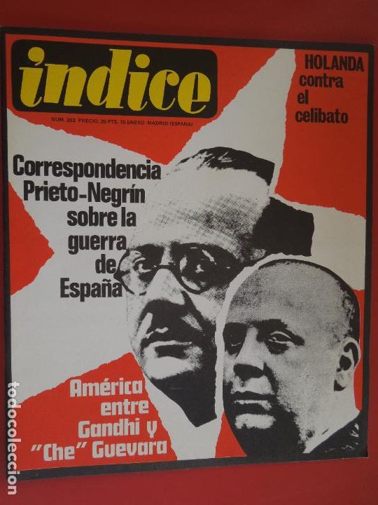 Livres d'occasion: INDICE REVISTA N&ordm; 262 - CORRESPONDENCIA PRIETO-NEGRIN SOBRE LA GUERRA DE ESPA&Ntilde;A - 01-1970