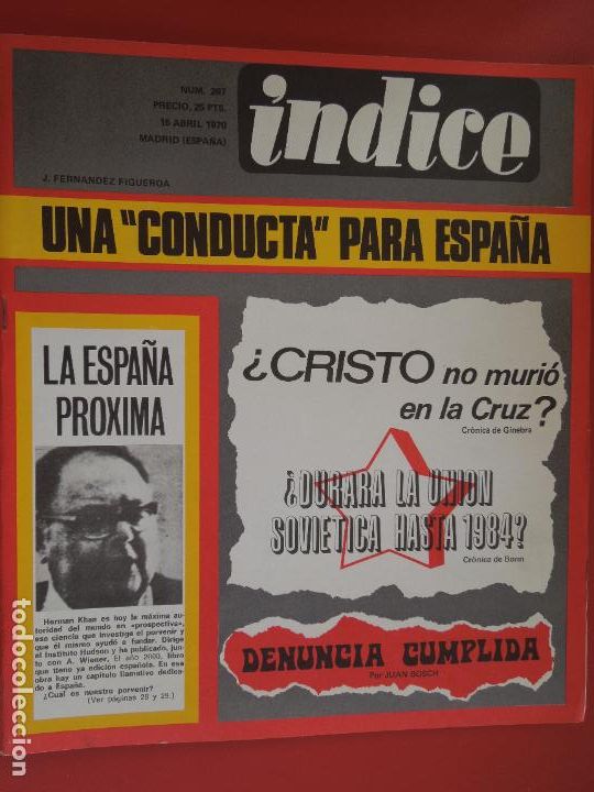 Livres d'occasion: INDICE REVISTA N&ordm; 267- &iquest;CRISTO NO MURIO EN LA CRUZ? - 04-1970