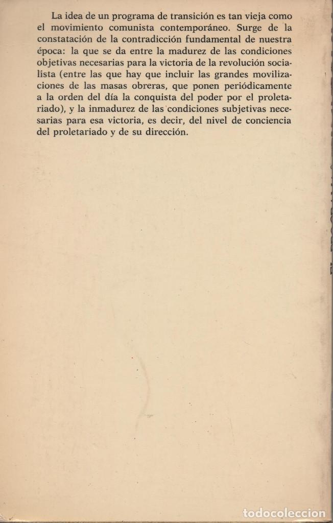 Libros de segunda mano: Trotsky. Obras 4. El programa de transici&oacute;n. Akal Editor.1977. - Foto 2