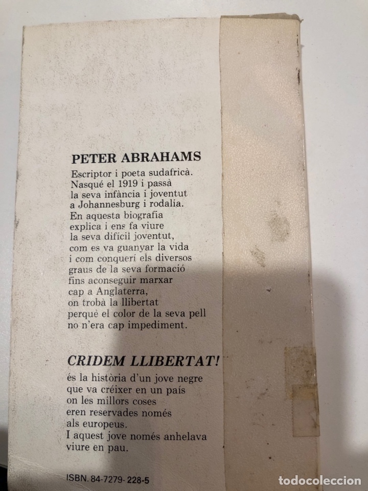 Libros de segunda mano: Cridem llibertat per peter abrahams - Foto 2