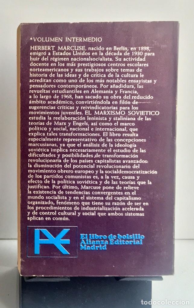 Libros de segunda mano: EL MARXISMO SOVI&Eacute;TICO. Herbert Marcuse - Foto 2
