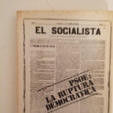 Libros de segunda mano: LIBRO EL SOCILISTA.PSOE: LA RUPTURA DEMOCRÁTICA AÑO 1977
